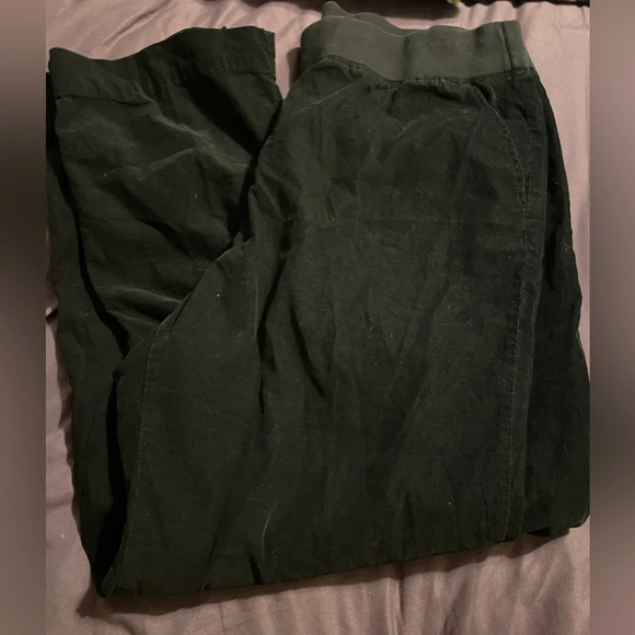 J. Jill Pure Jill Corduroy Cotton Pull On Pants‎ Black Large Basic Casual Travel - Picture 2 of 8